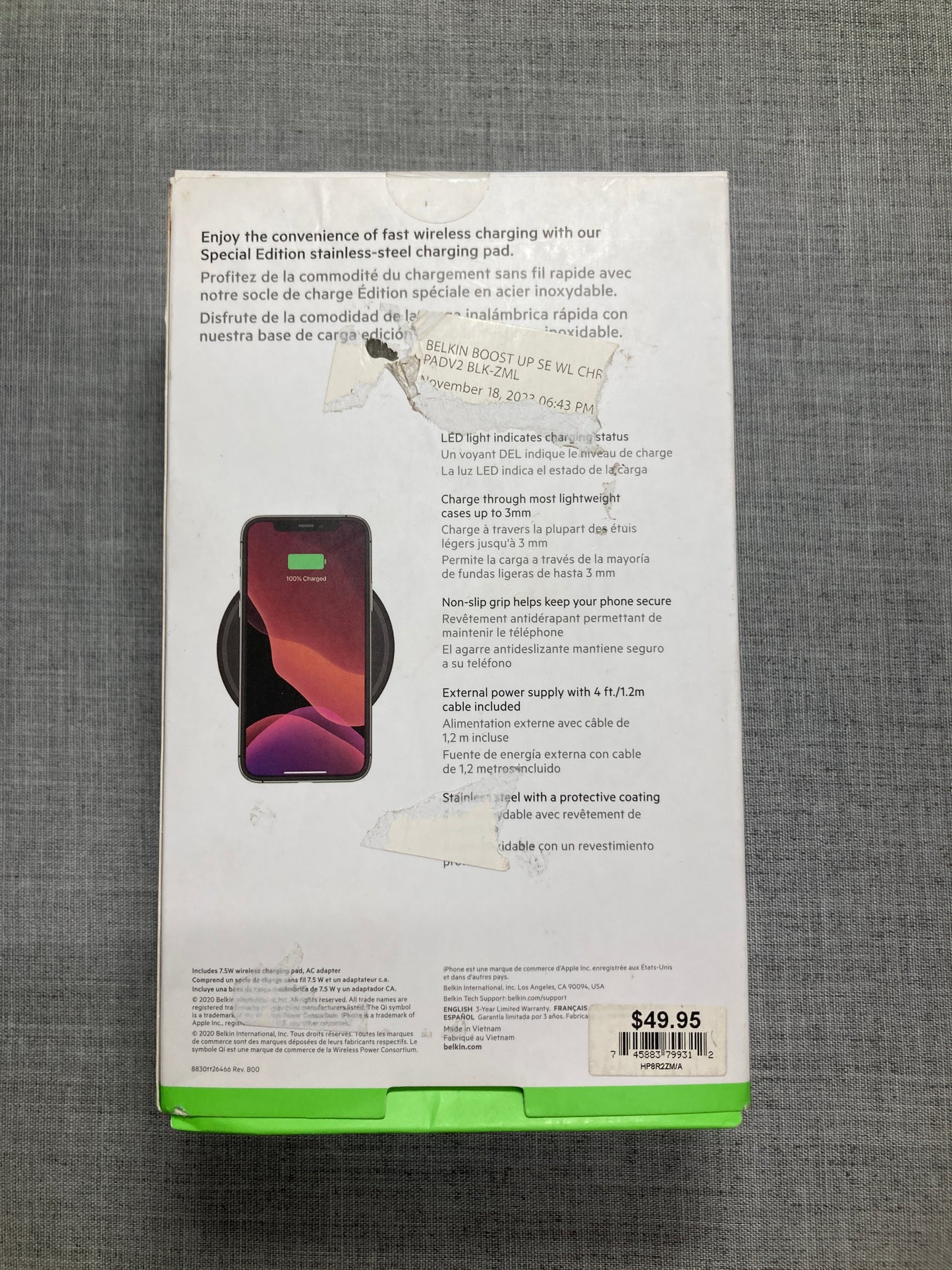 Belkin- BOOST CHARGE wireless charging Pad special Edition 7.5W