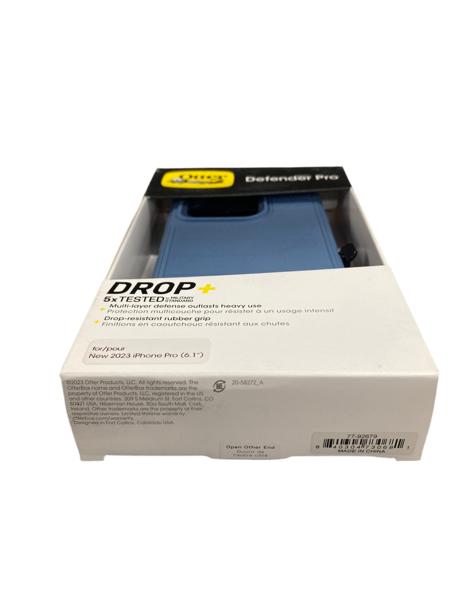 Otter - Defender Pro drop+ phone case for iphone 15 Pro Blue