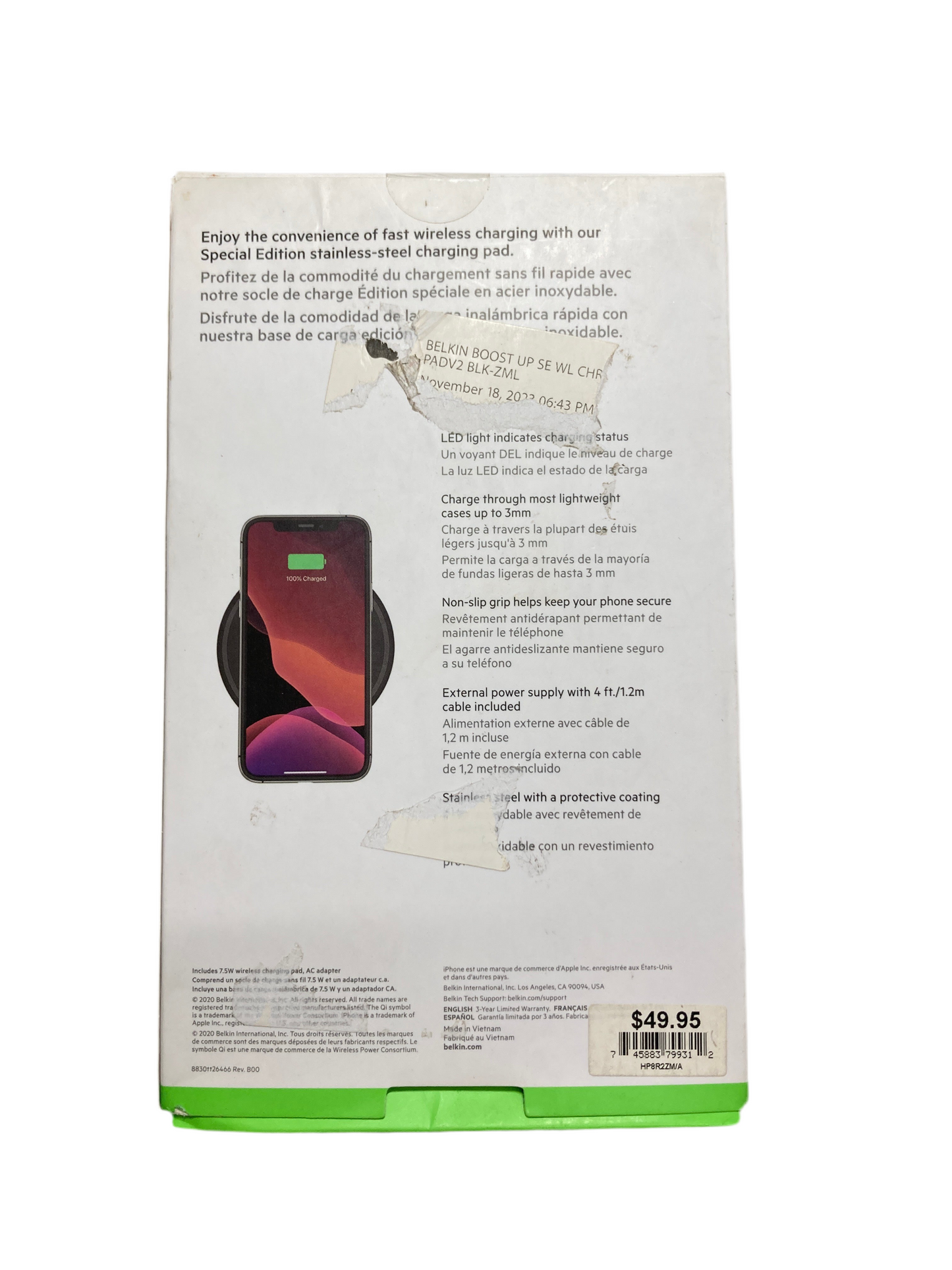 Belkin- BOOST CHARGE wireless charging Pad special Edition 7.5W