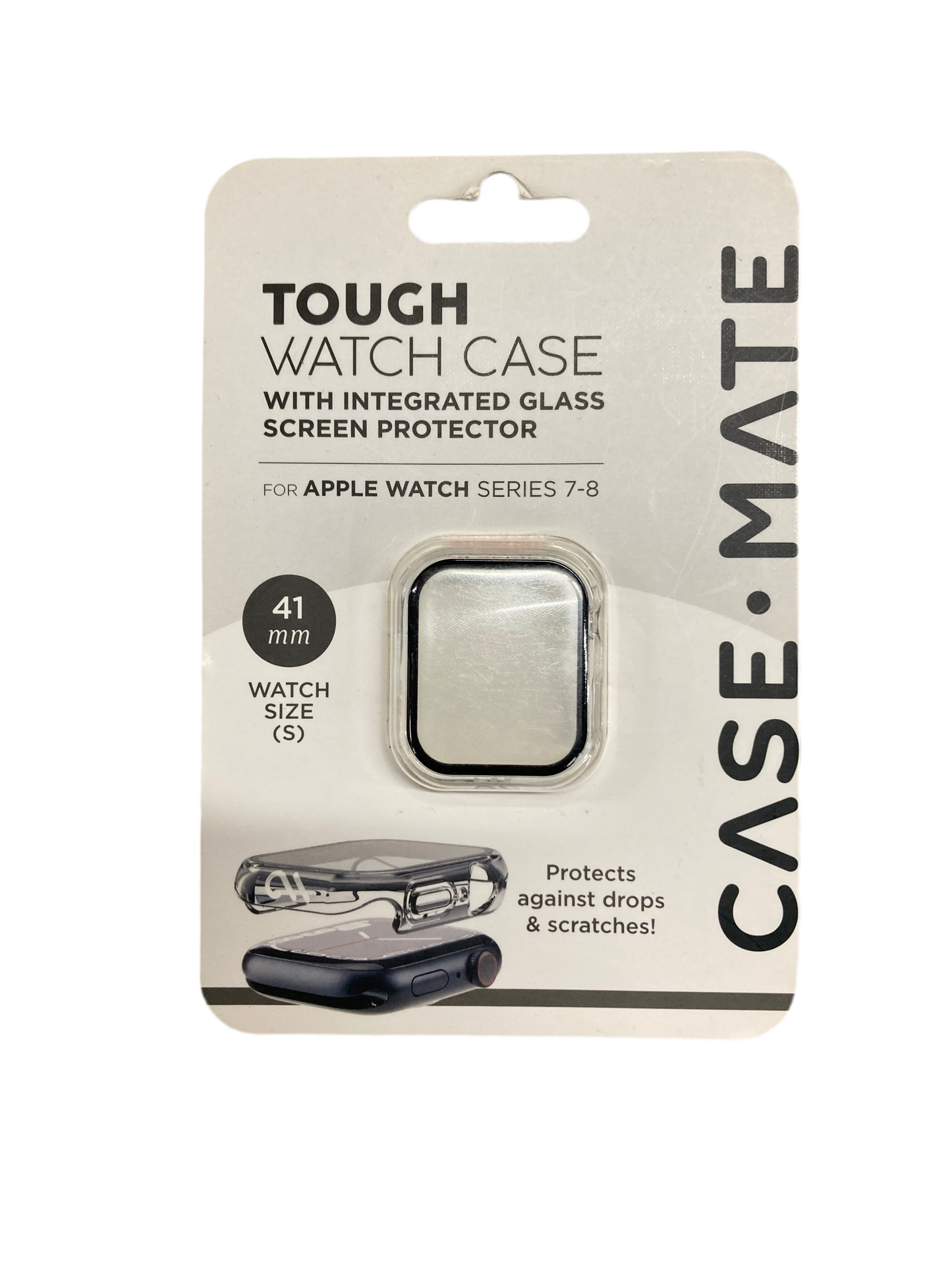 CaseMate - Tough Watch case with integrated glass screen protector for Apple Watch Series 4-6/SE
