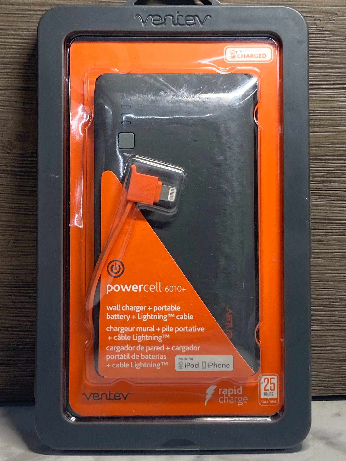 Ventev- Wall Charger + Portable Battery + 8pin cable