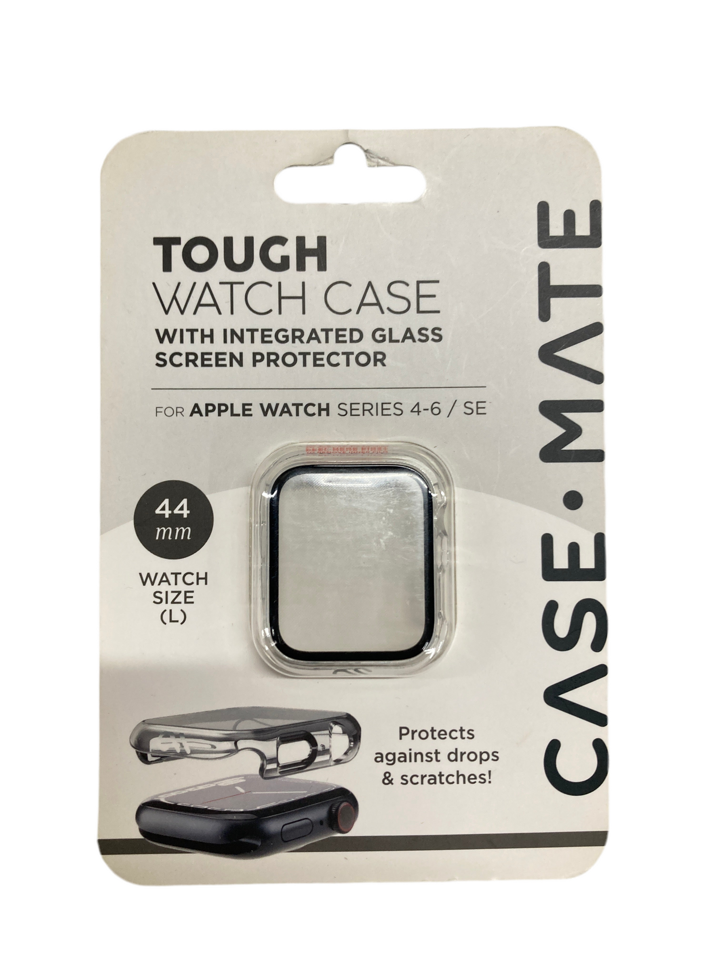 CaseMate - Tough Watch case with integrated glass screen protector for Apple Watch Series 4-6/SE