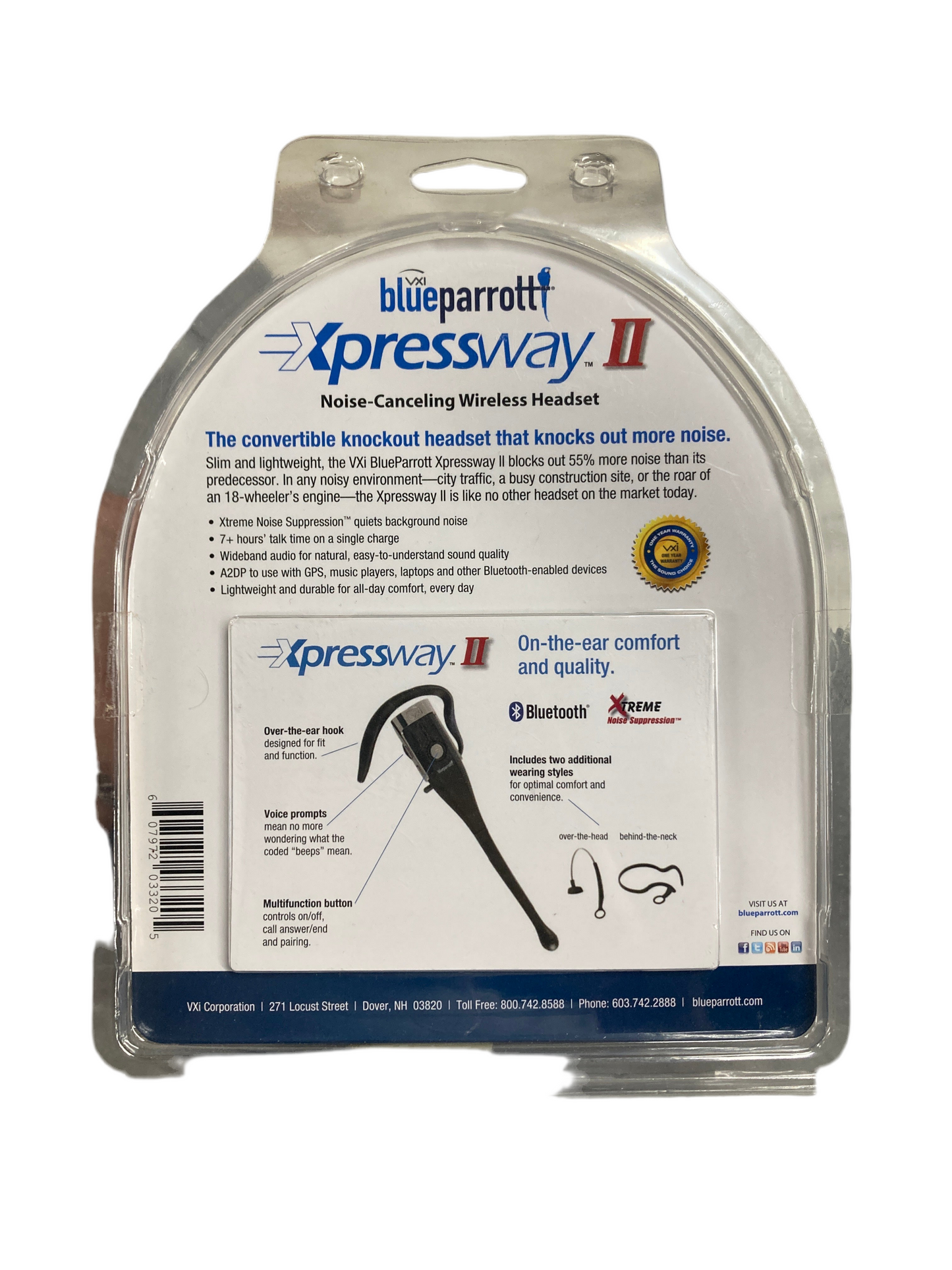 Blueparrott Xpressway II - convertible wireless headset