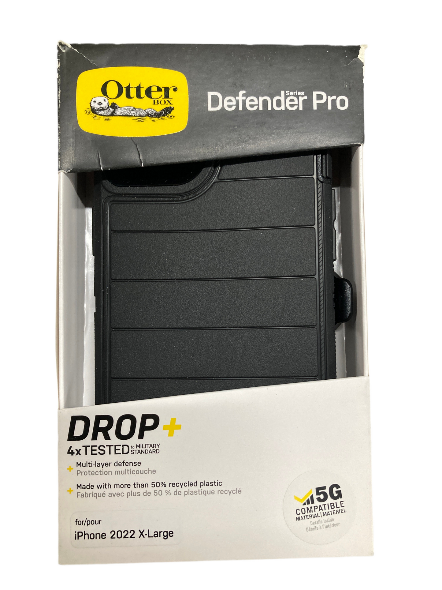 Otter - Defender Pro drop+ phone case for IPhone 14 Pro Max Black