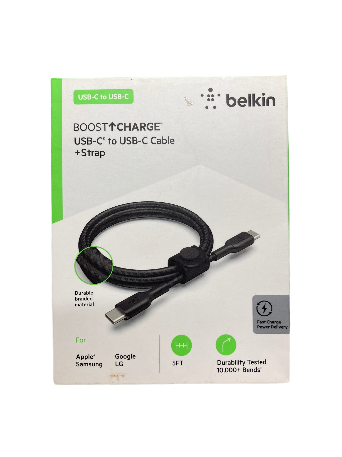 Belkin- BOOST CHARGE USB-C to USB-C cable + strap black