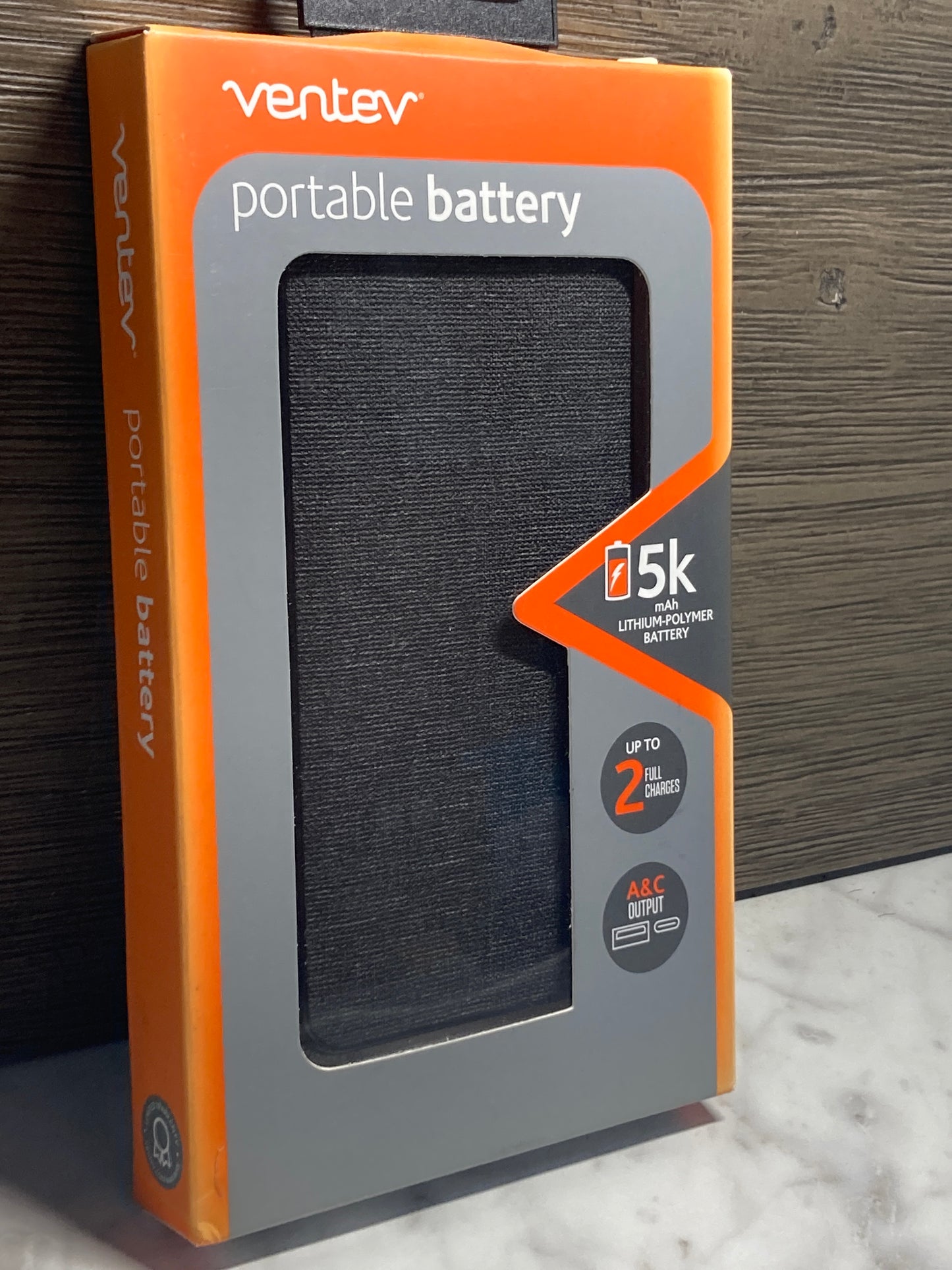 Ventev- Portable Charger A&C Output, up to 2 FULL CHARGES