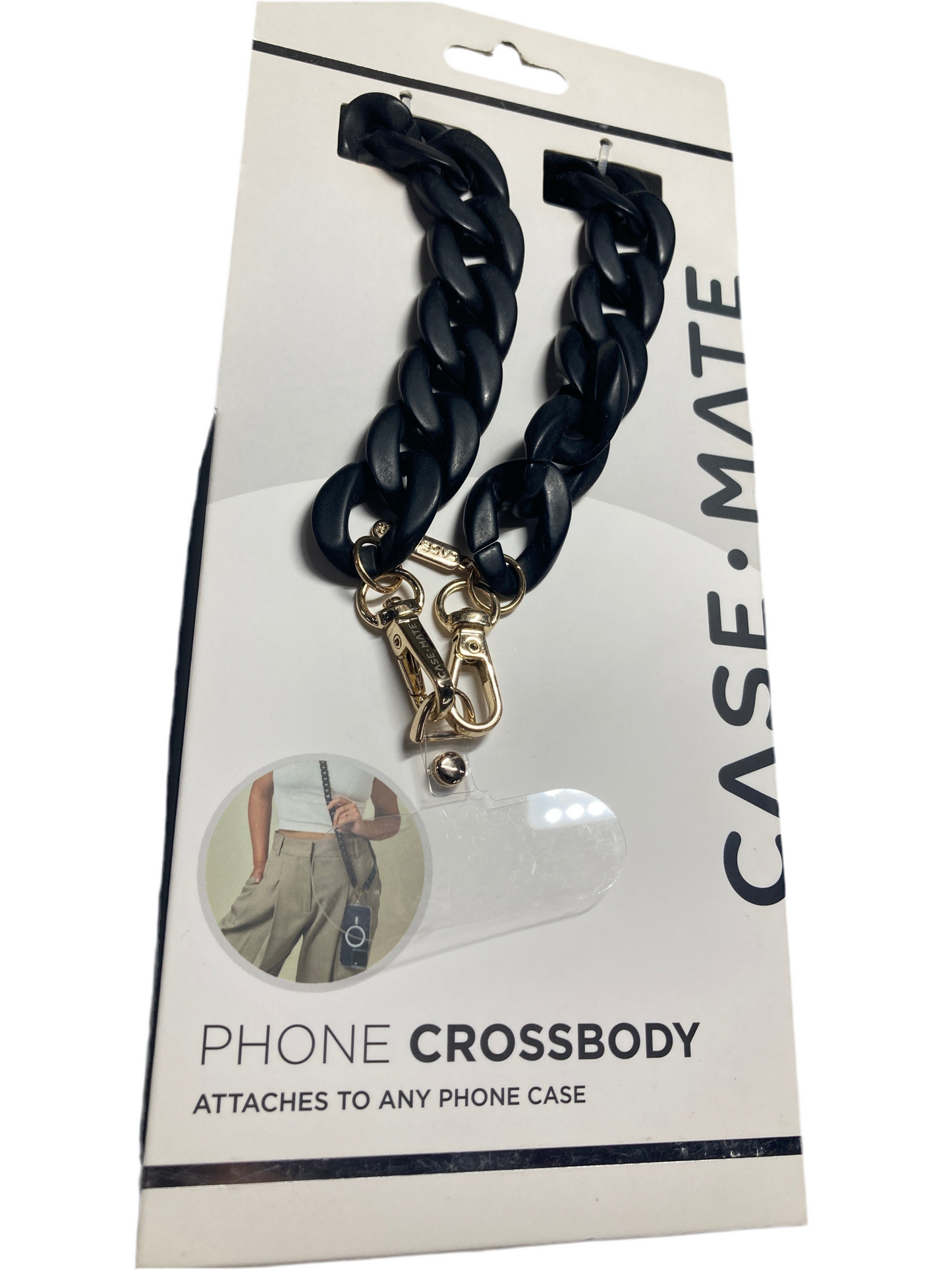 CaseMate- Phone crossbody black/gold