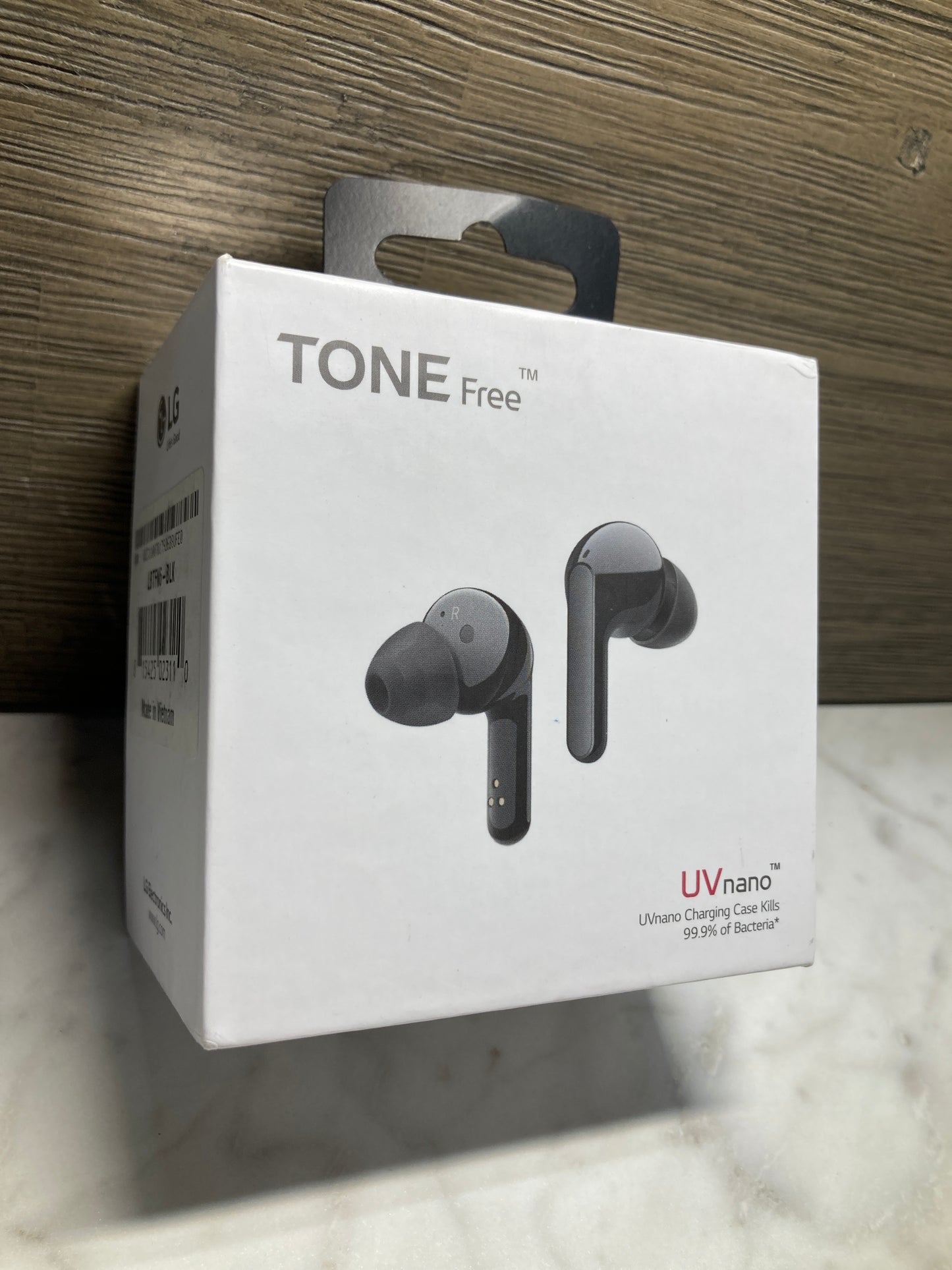 LG TONE - Wireless Bluetooth Earbuds with Meridian Sound, Dual Microphone, iPhone and Android Compatible, Wireless, Fast Charging, Black