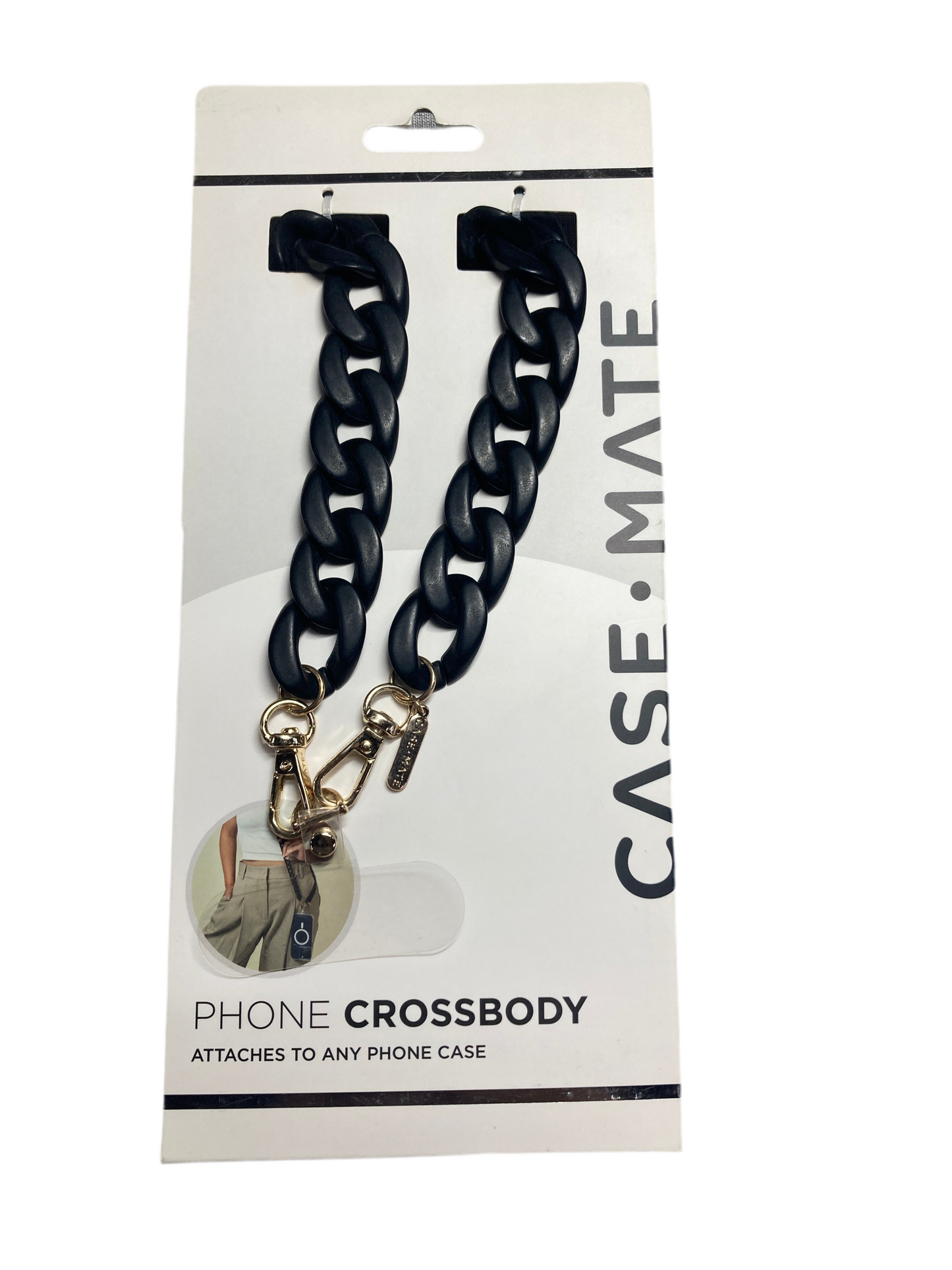 CaseMate- Phone crossbody black/gold