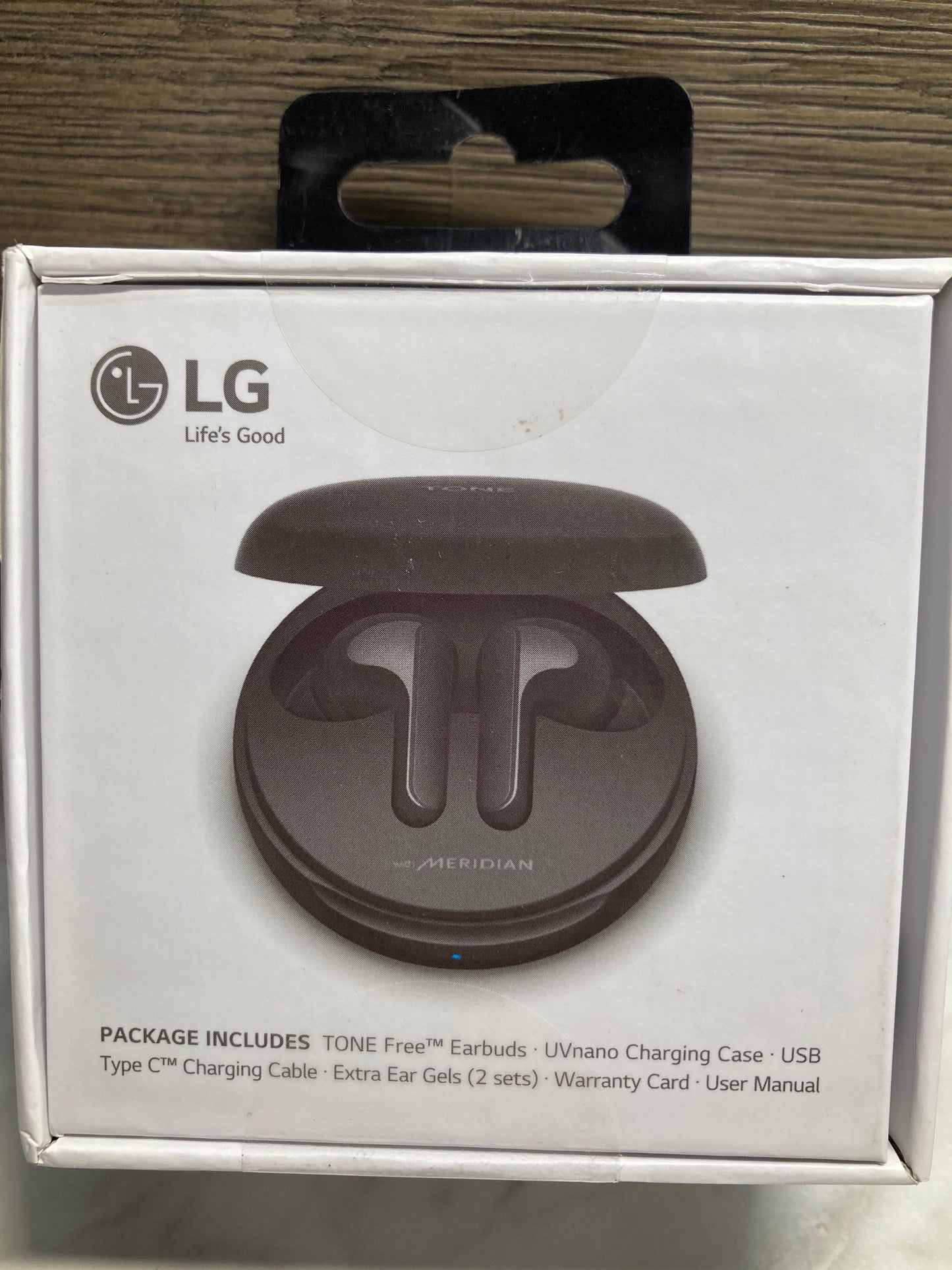 LG TONE - Wireless Bluetooth Earbuds with Meridian Sound, Dual Microphone, iPhone and Android Compatible, Wireless, Fast Charging, Black
