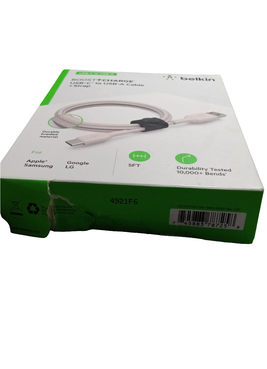 Belkin Boost Charge USB-C to USB-A Cable with Strap