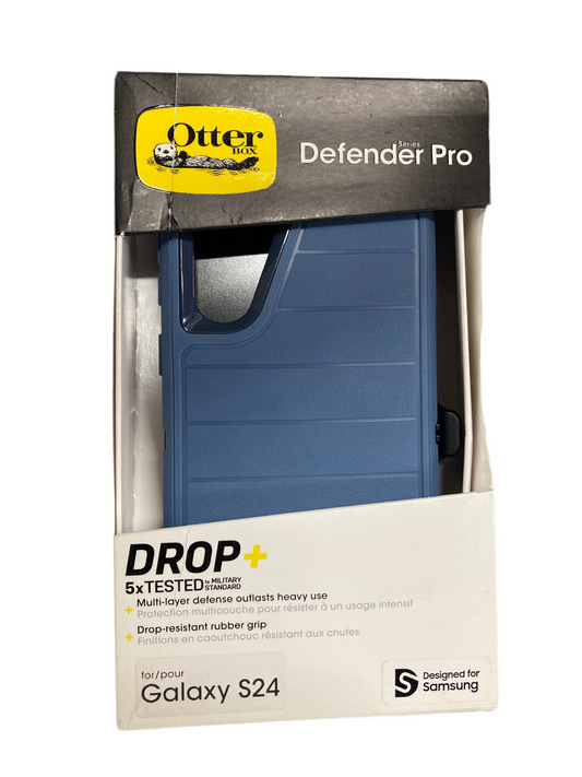 Otter - Defender Pro drop+ phone case for Galaxy S24 Blue