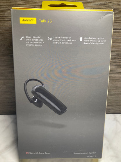 Jabra Talk 5 Ear-Hook Bluetooth Headset, Hands-Free Calls, Black