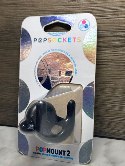 PopSockets Multi-Surface Phone Mount, Universal Phone Stand, Phone Holder Stand, Version 2 - Black