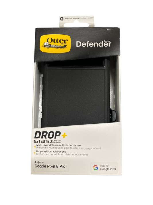 Otter - Defender drop + phone case for Google Pixel 8 Pro black