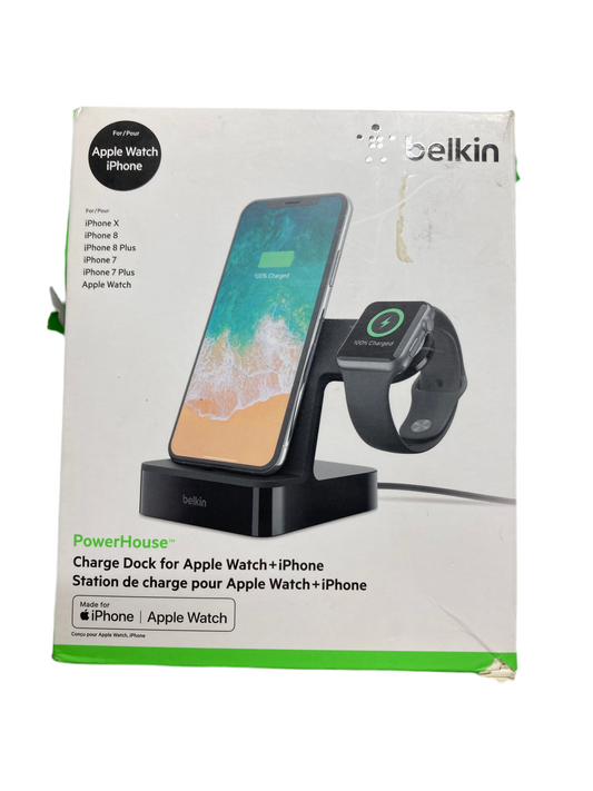 Belkin- PowerHouse Charge Dock for Apple Watch + iPhone