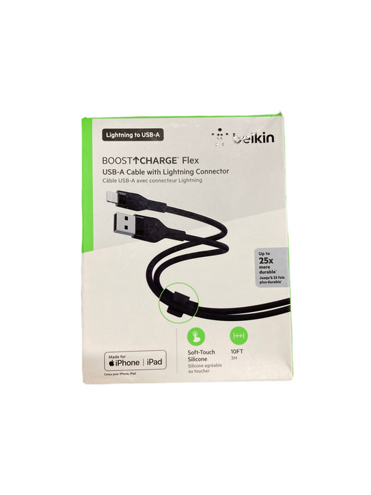 Belkin- BOOST CHARGE flex USB-A cable with 8pin connector