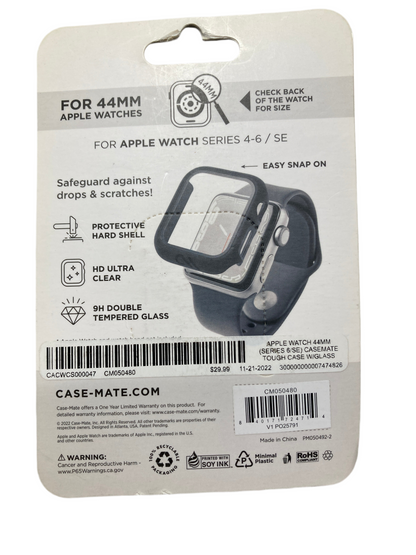CaseMate- Touch Watch case with integrated glass screen protector for Apple Watch Series 4-6/SE and 7-8