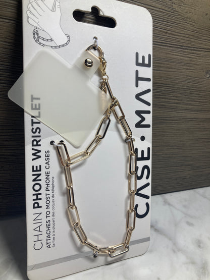 CaseMate- Chain phone Wristlet gold & silver