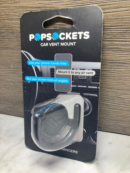 PopSockets: Collapsible Grip & Stand for Phones and Tablets - White Marble & Vent Mount