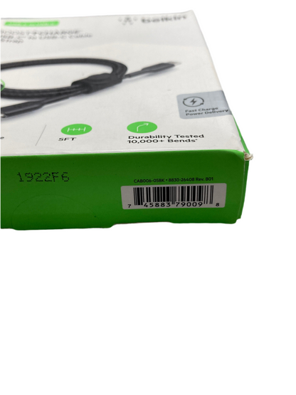 Belkin- BOOST CHARGE USB-C to USB-C cable + strap black