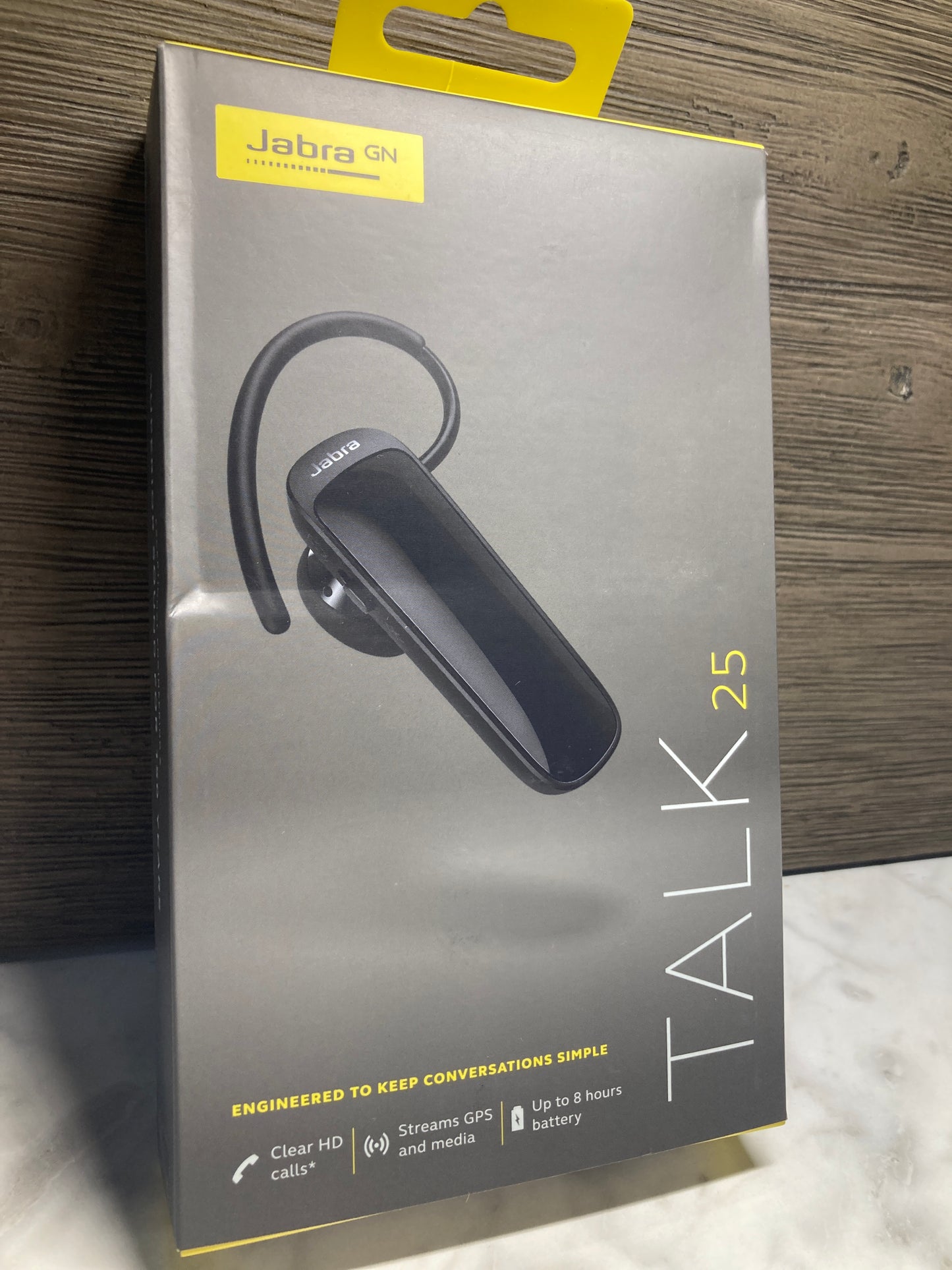 Jabra Talk 5 Ear-Hook Bluetooth Headset, Hands-Free Calls, Black