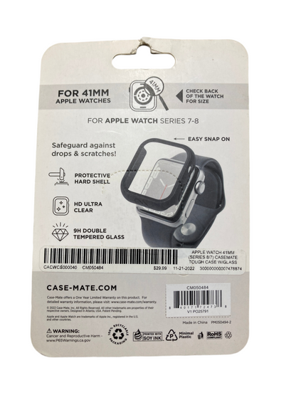 CaseMate- Touch Watch case with integrated glass screen protector for Apple Watch Series 4-6/SE and 7-8