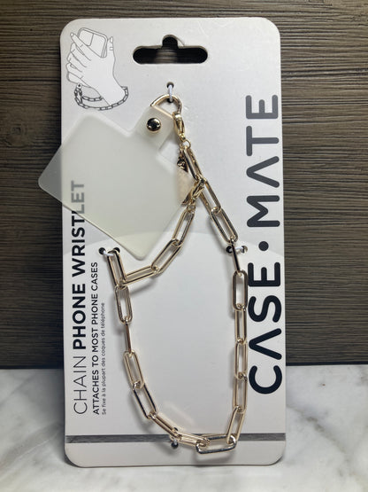 CaseMate- Chain phone Wristlet gold & silver