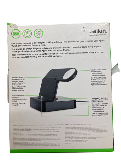 Belkin- PowerHouse Charge Dock for Apple Watch + iPhone