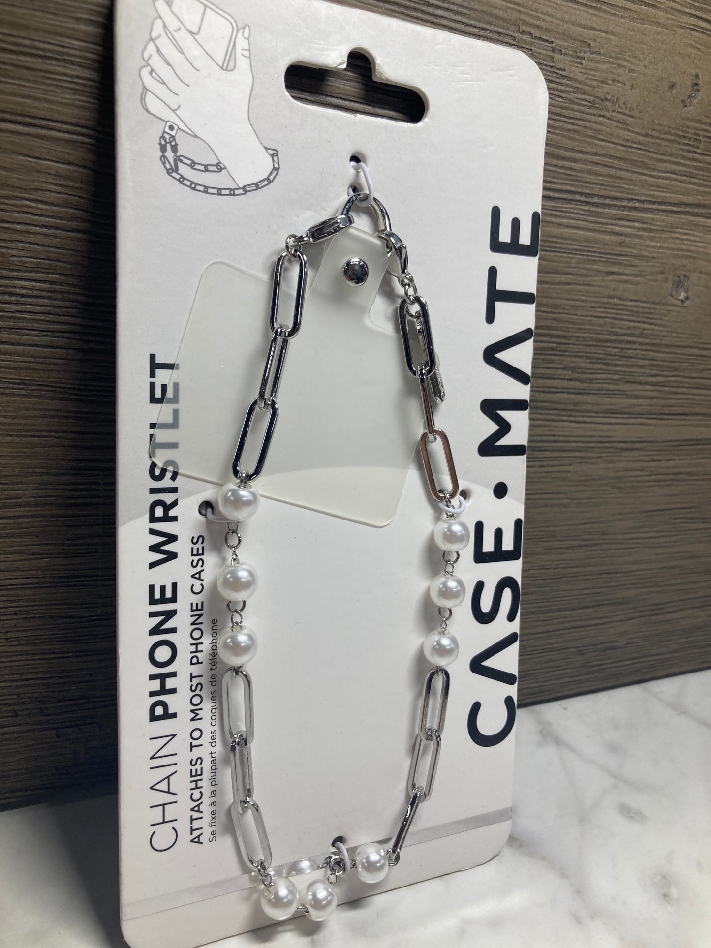 CaseMate- Chain phone Wristlet gold & silver