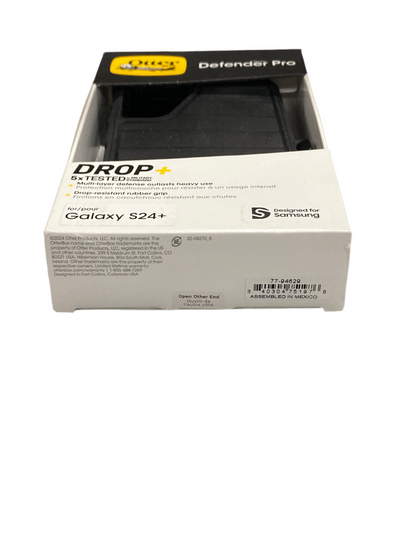 Otter - Defender Pro drop+ phone case for Galaxy S24+ Black